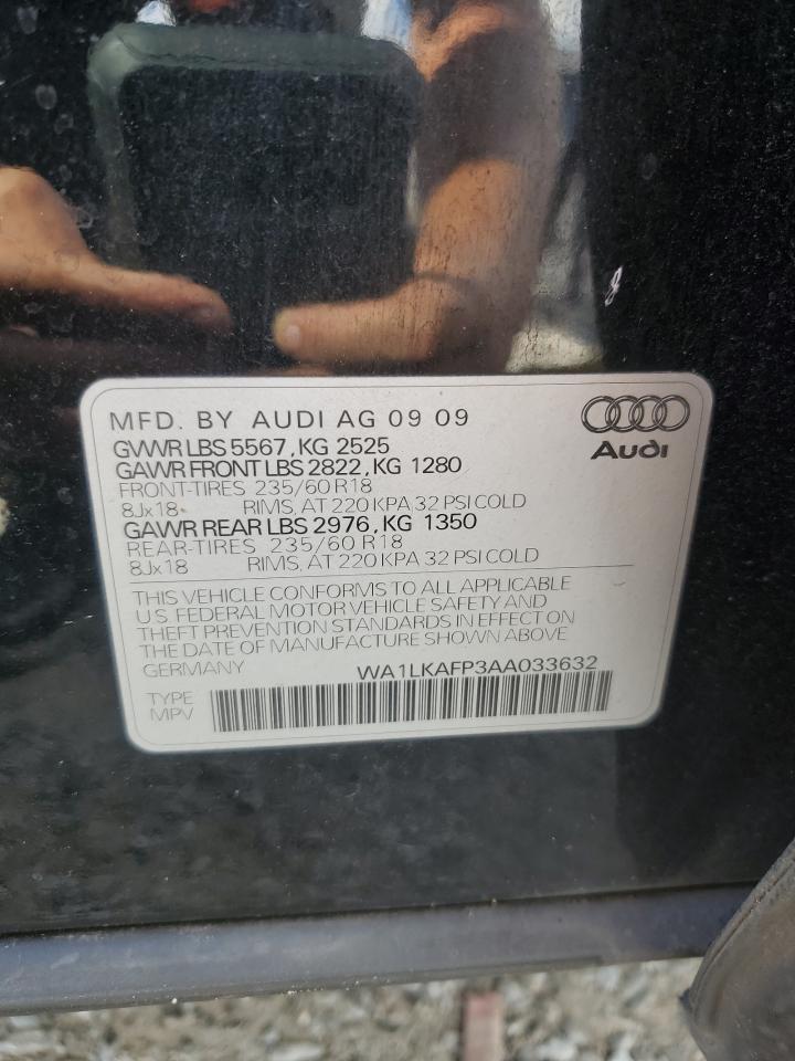 2010 Audi Q5 Premium Plus VIN: WA1LKAFP3AA033632 Lot: 72068914