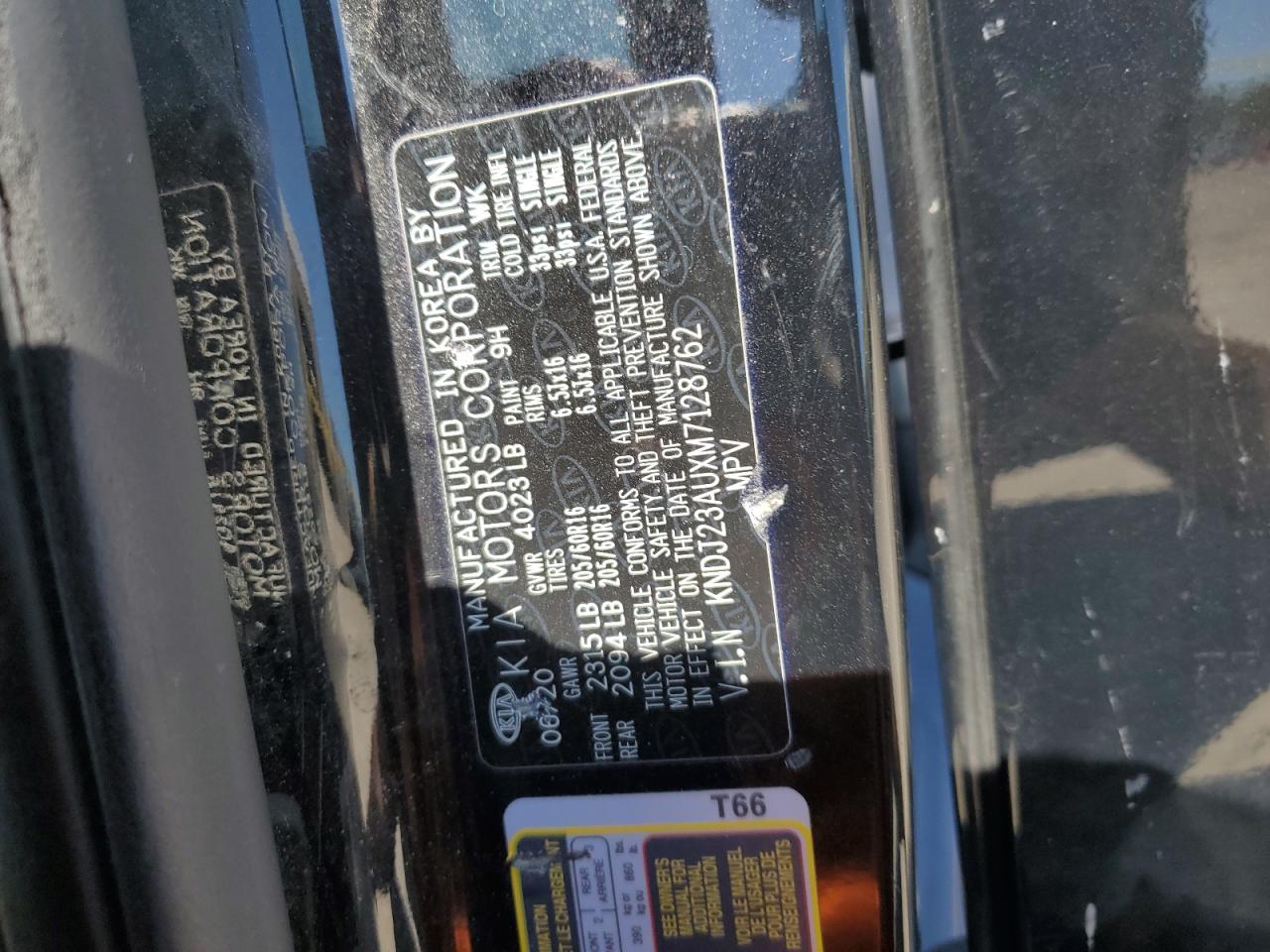 2021 Kia Soul Lx VIN: KNDJ23AUXM7128762 Lot: 73249814