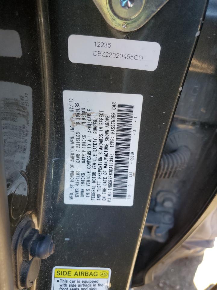 1HGCR2F83DA113969 2013 Honda Accord Exl