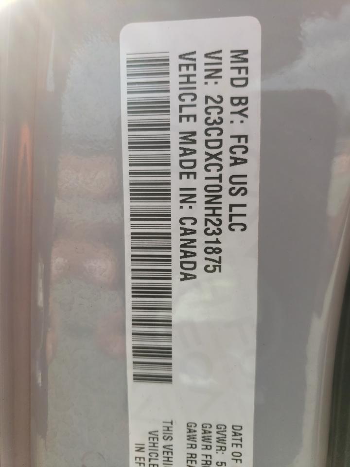 2C3CDXCT0NH231875 2022 Dodge Charger R/T