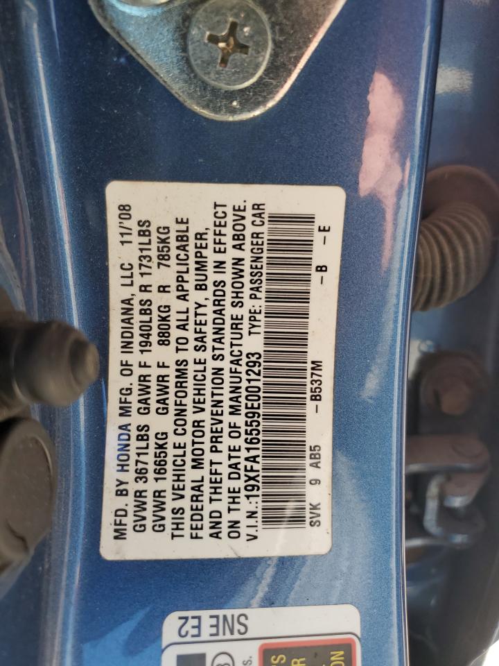 19XFA16559E001293 2009 Honda Civic Lx