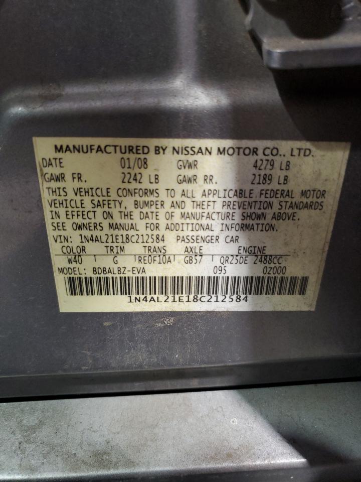 1N4AL21E18C212584 2008 Nissan Altima 2.5