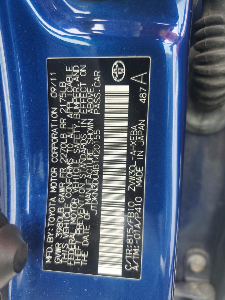 JTDKN3DU4B1420155 2011 Toyota Prius