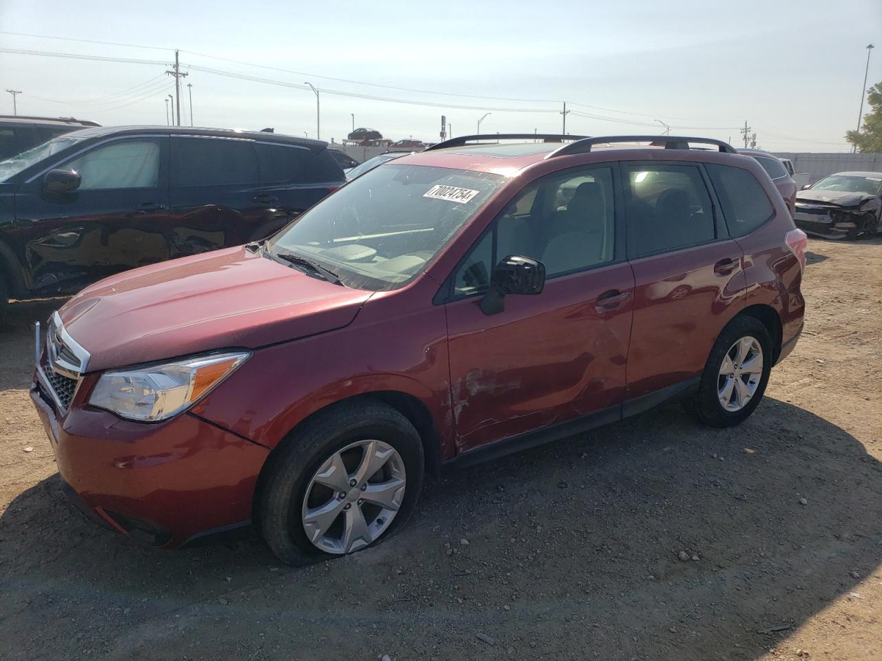 2016 Subaru Forester 2.5I Premium VIN: JF2SJADC8GH555680 Lot: 70024754