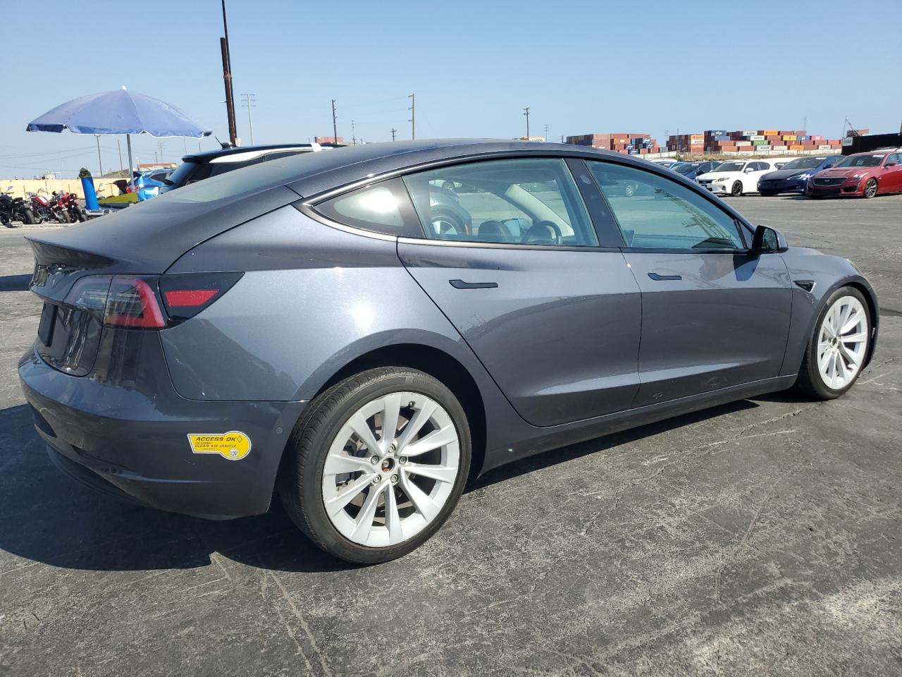 VIN 5YJ3E1EA1NF372879 2022 TESLA MODEL 3 no.3