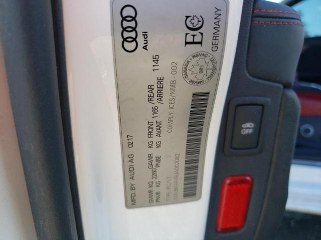 2018 AUDI S4 PREMIUM PLUS