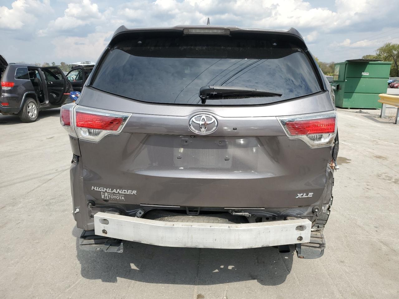 2015 Toyota Highlander Xle VIN: 5TDKKRFH4FS039894 Lot: 72258194