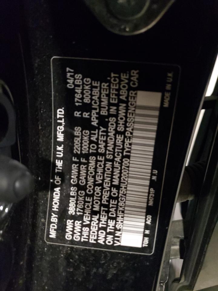 SHHFK8G75HU200700 2017 Honda Civic Type-R Touring SHHFK8G75HU200700 2017 Honda Civic Type-R Touring