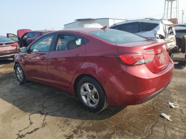  HYUNDAI ELANTRA 2014 Czerwony