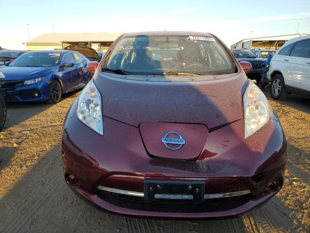  NISSAN LEAF 2017 Бордовый