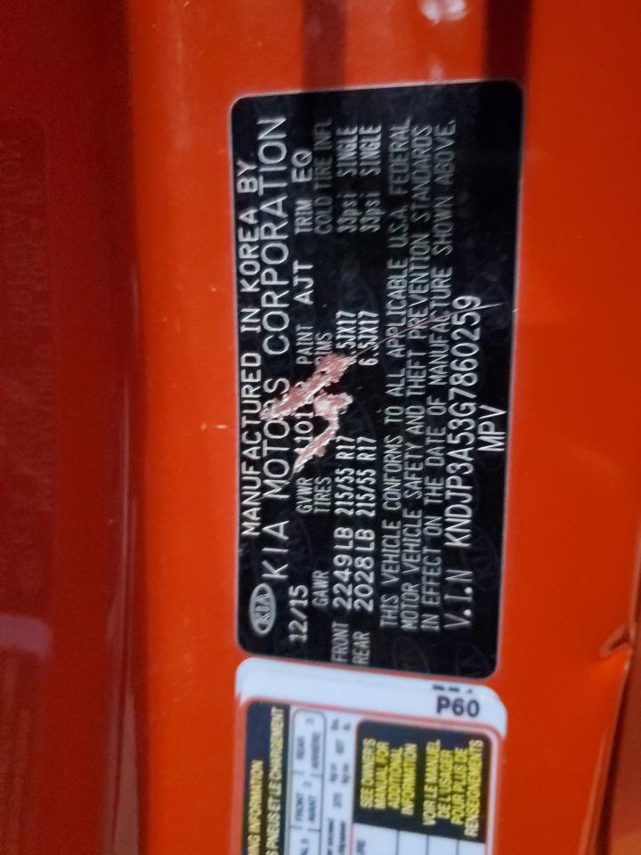 KNDJP3A53G7860259 2016 Kia Soul +