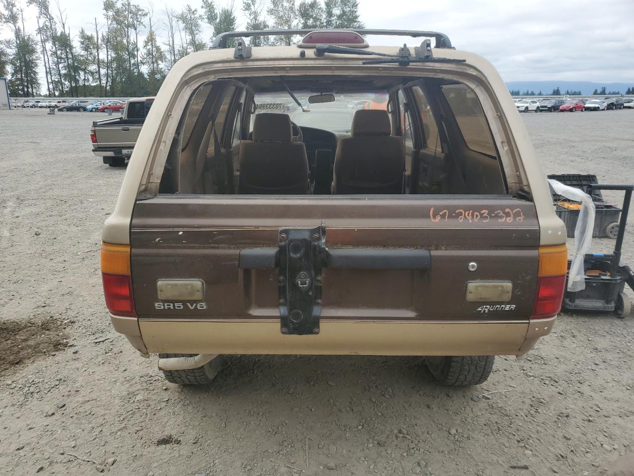 1994 Toyota 4Runner Vn39 Sr5 VIN: JT3VN39W8R0165022 Lot: 70333994