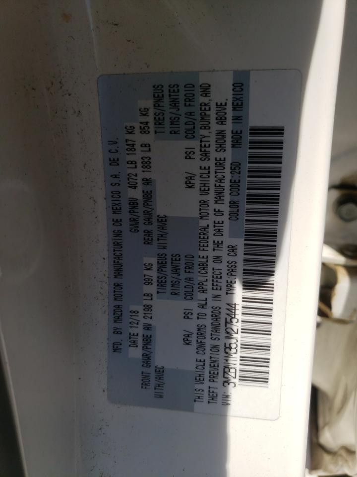 2018 Mazda 3 Grand Touring VIN: 3MZBN1M35JM275444 Lot: 71017604