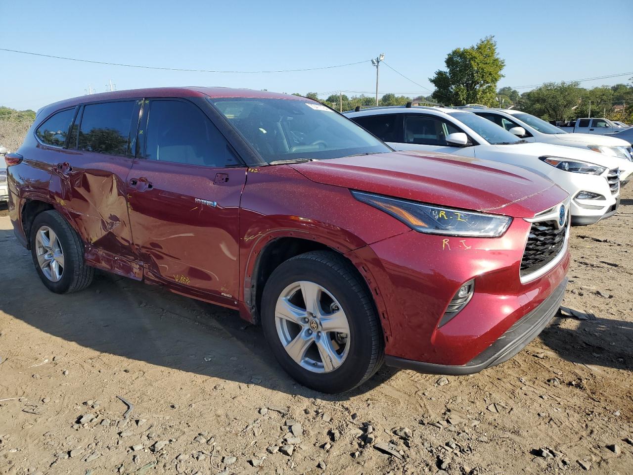 5TDBBRCH5MS535627 2021 Toyota Highlander Hybrid Le