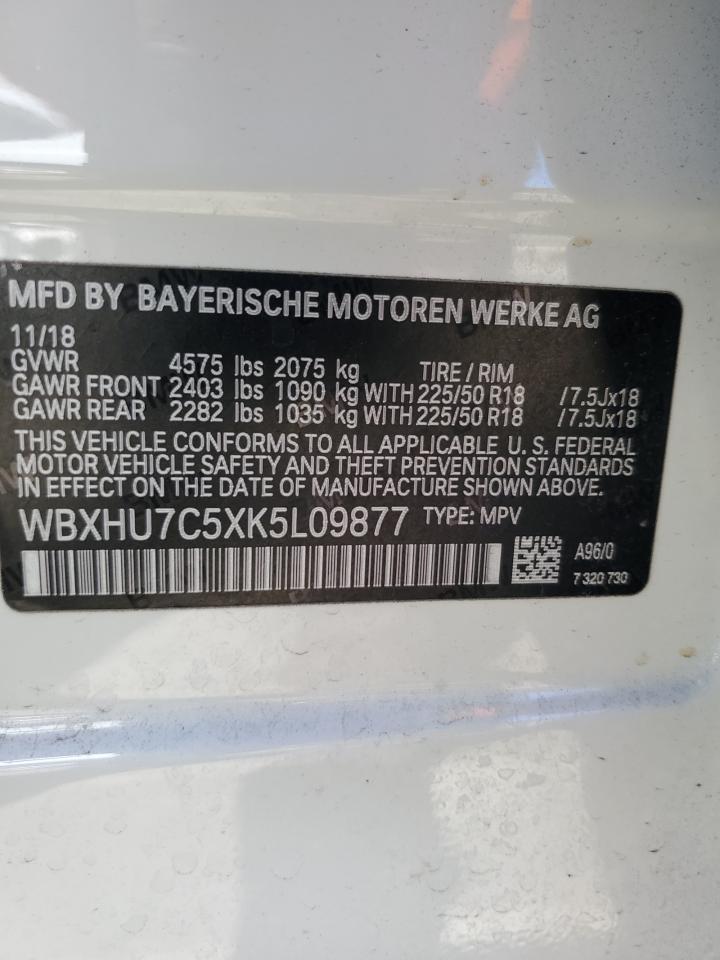 WBXHU7C5XK5L09877 2019 BMW X1 Sdrive28I