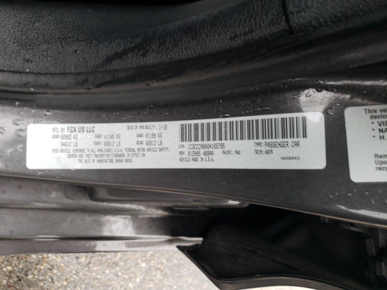 CHRYSLER 200 2016 VIN 1C3CCCAB0GN165795 photo 12