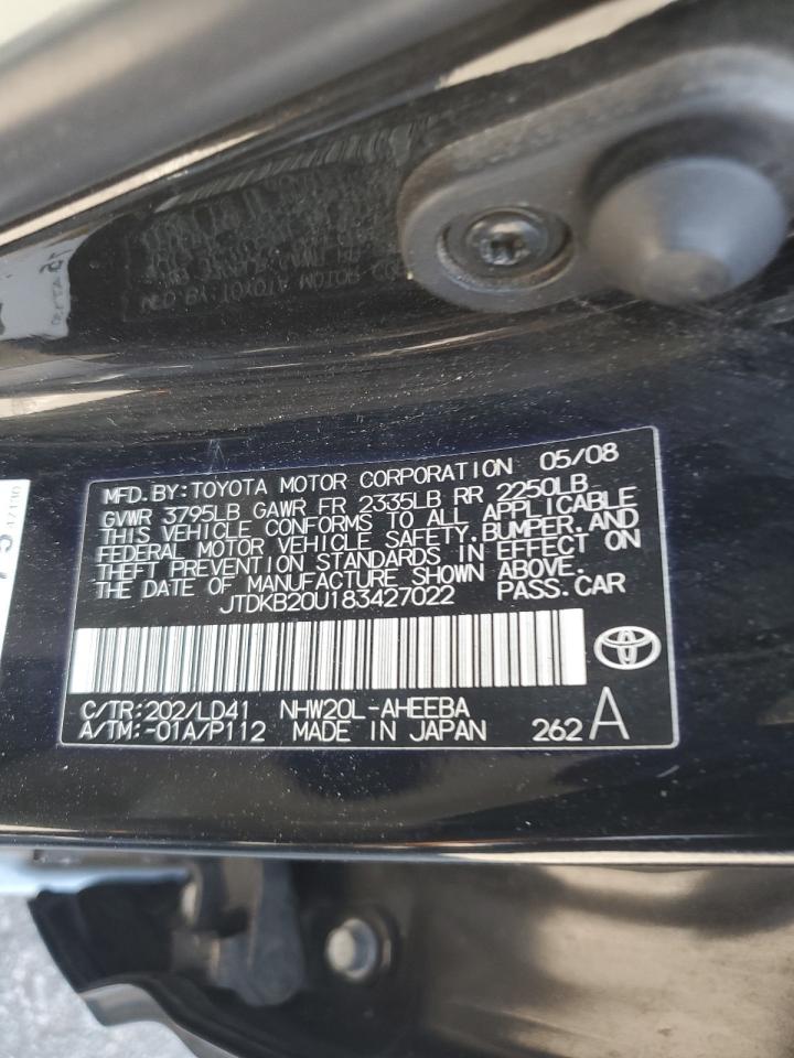 JTDKB20U183427022 2008 Toyota Prius