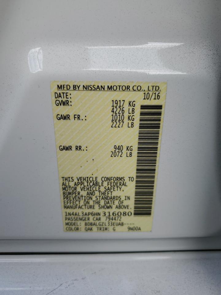 1N4AL3AP6HN316080 2017 Nissan Altima 2.5