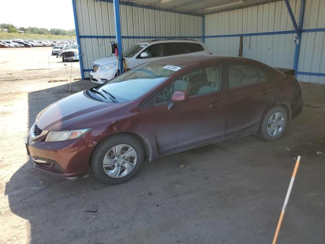 Sedans HONDA CIVIC 2013 Burgundy