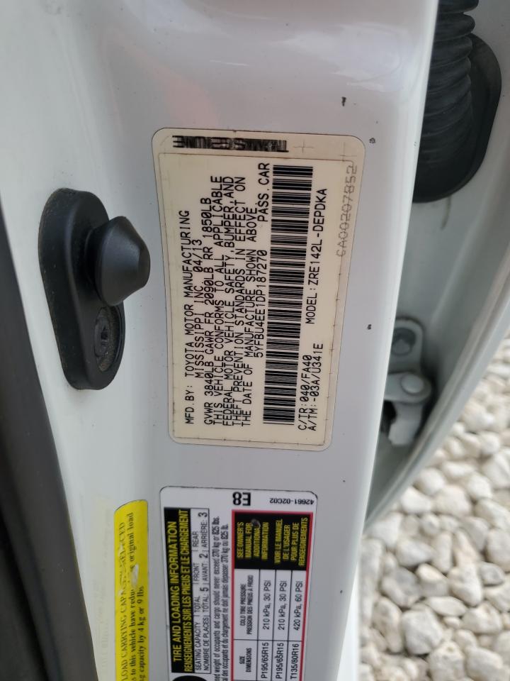 5YFBU4EE1DP187270 2013 Toyota Corolla Base