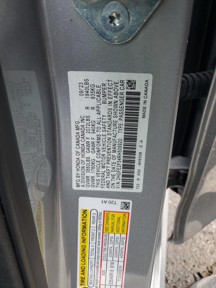 2HGFE2F54RH509920 2024 Honda Civic Sport