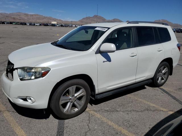 2008 Toyota Highlander Sport للبيع في North Las Vegas، NV - Front End