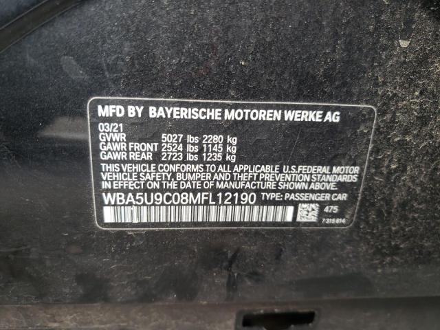 WBA5U9C08MFL12190 BMW M3 40XI 13