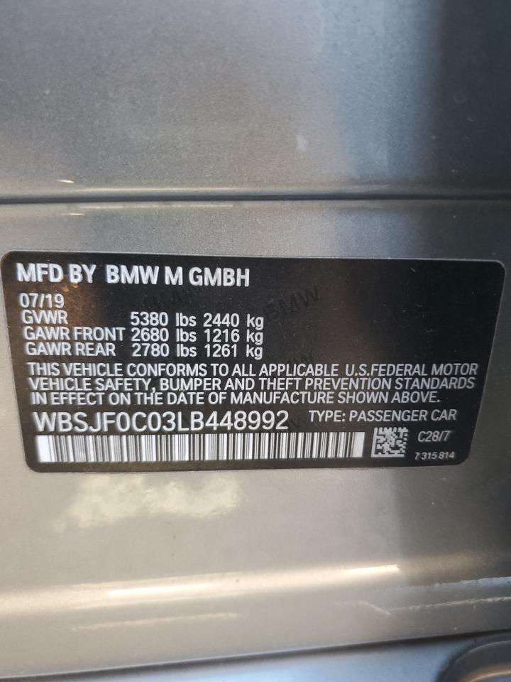 WBSJF0C03LB448992 2020 BMW M5 Base