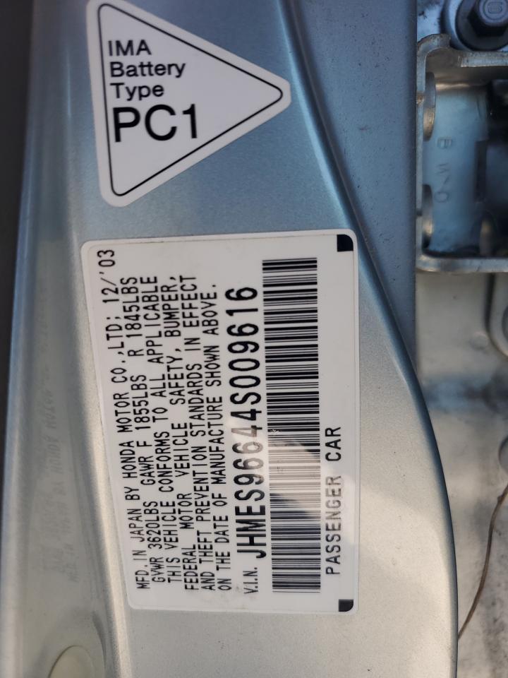 JHMES96644S009616 2004 Honda Civic Hybrid