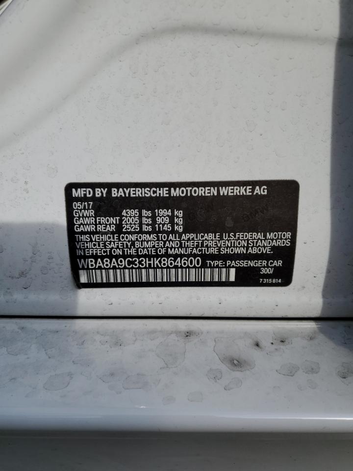 WBA8A9C33HK864600 2017 BMW 3 SERIES - Image 12