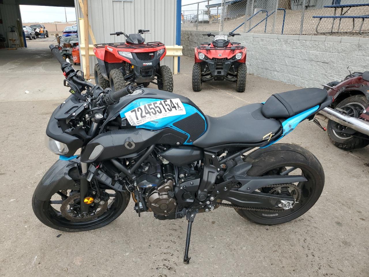 2019 Yamaha Mt07 VIN: JYARM27E6KA004569 Lot: 72455154