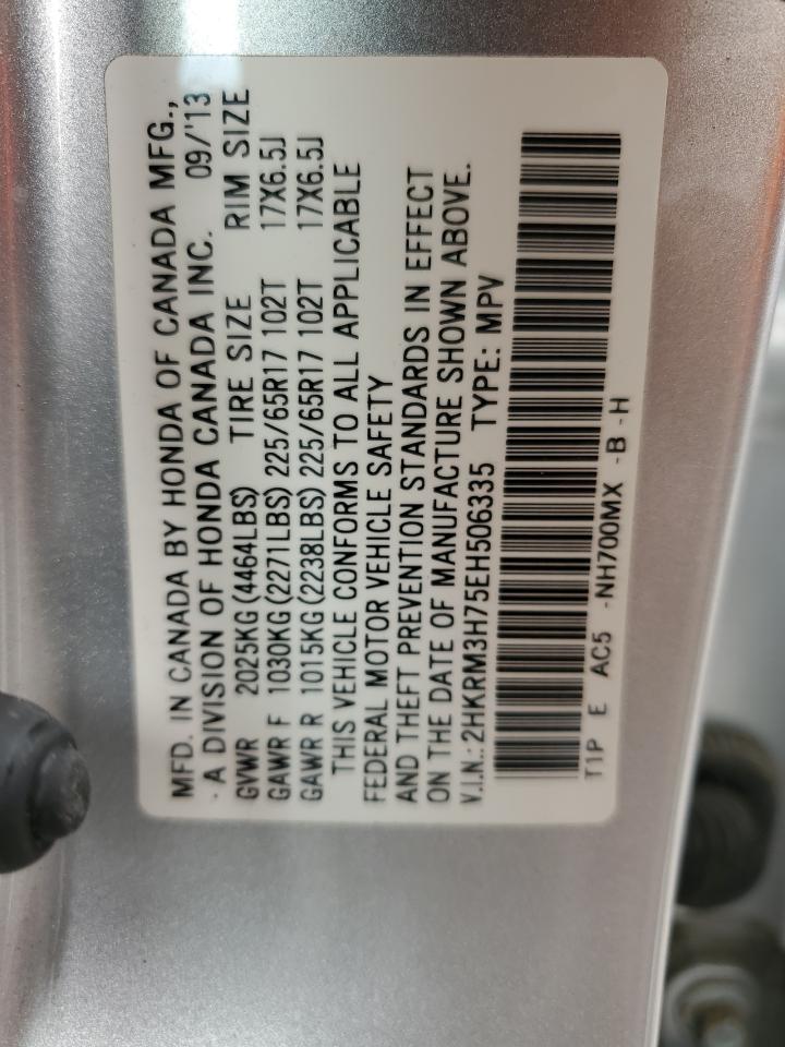 2HKRM3H75EH506335 2014 Honda Cr-V Exl