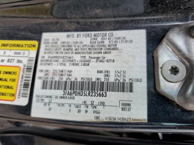 3FA6P0HD5LR235663 Ford Fusion SE 13