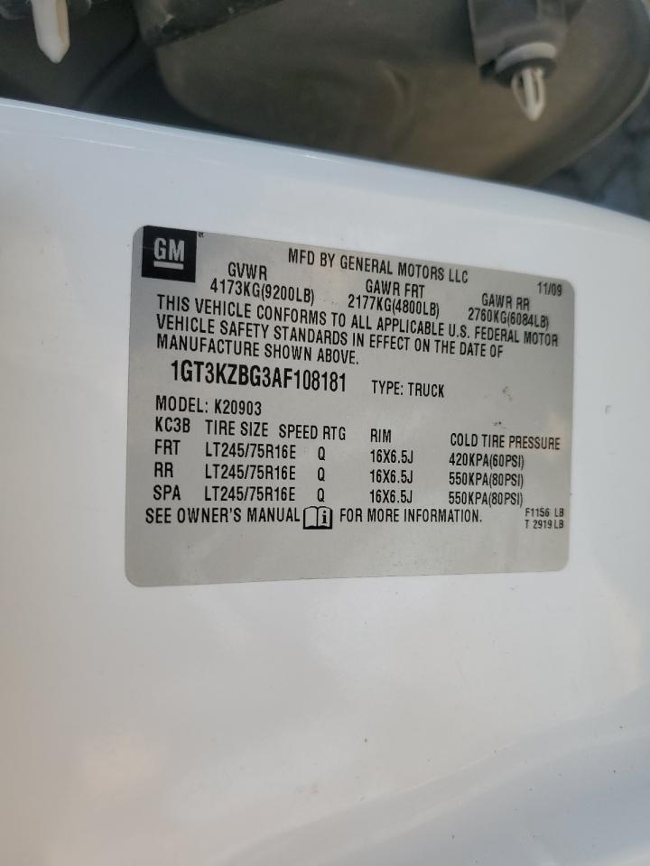 1GT3KZBG3AF108181 2010 GMC Sierra K2500 Heavy Duty