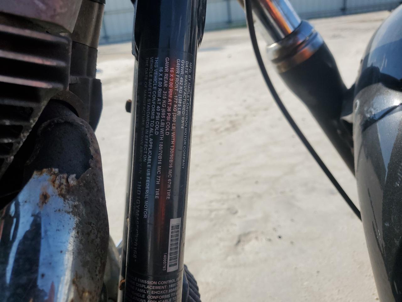 2014 Harley-Davidson Fxdf Dyna Fat Bob VIN: 1HD1GYM16EC320168 Lot: 71498954