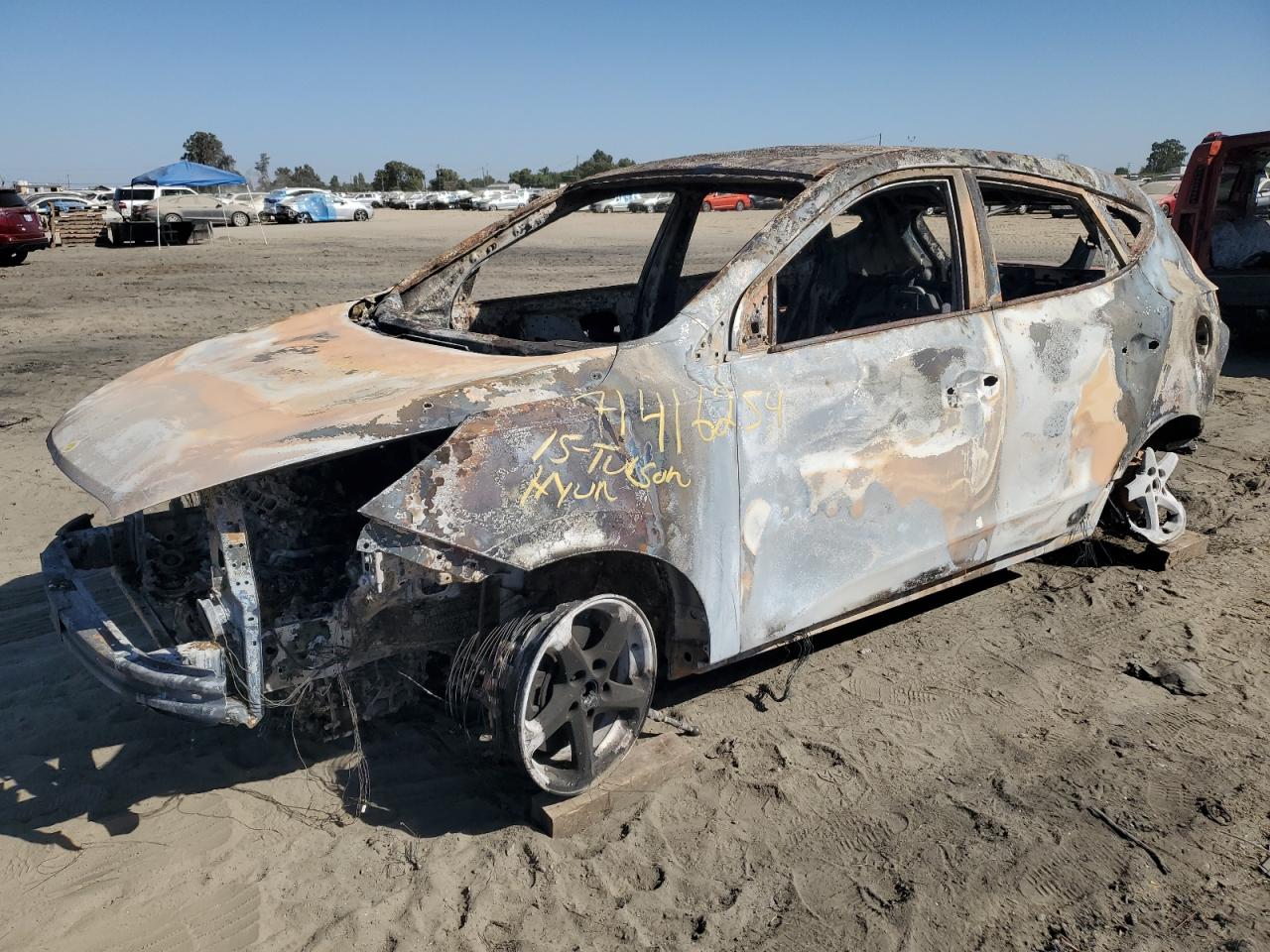 2015 Hyundai Tucson Gls на продаже в Fresno, CA - Burn
