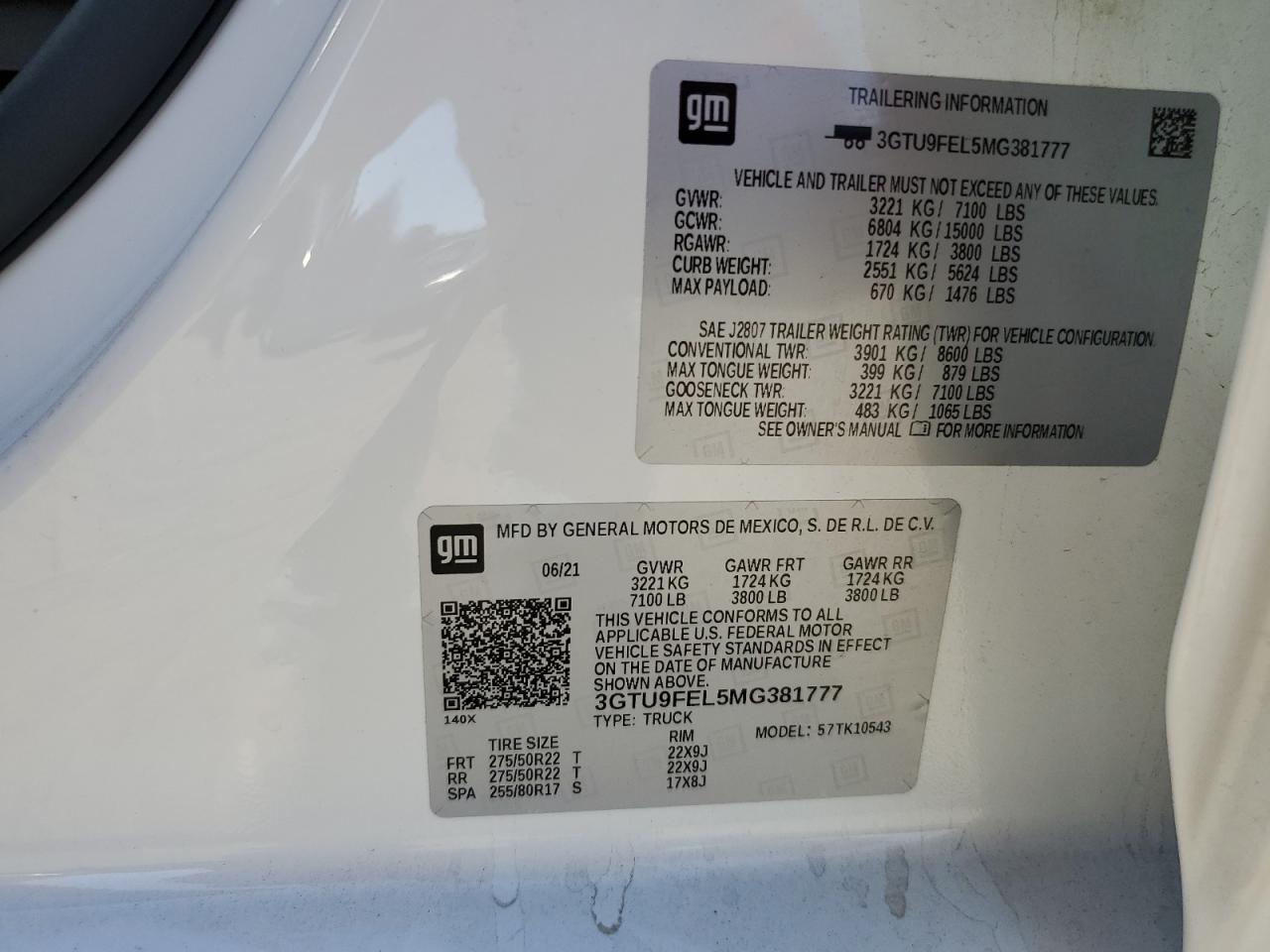 3GTU9FEL5MG381777 2021 GMC Sierra K1500 Denali