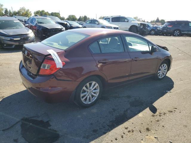 Sedans HONDA CIVIC 2012 Burgundy