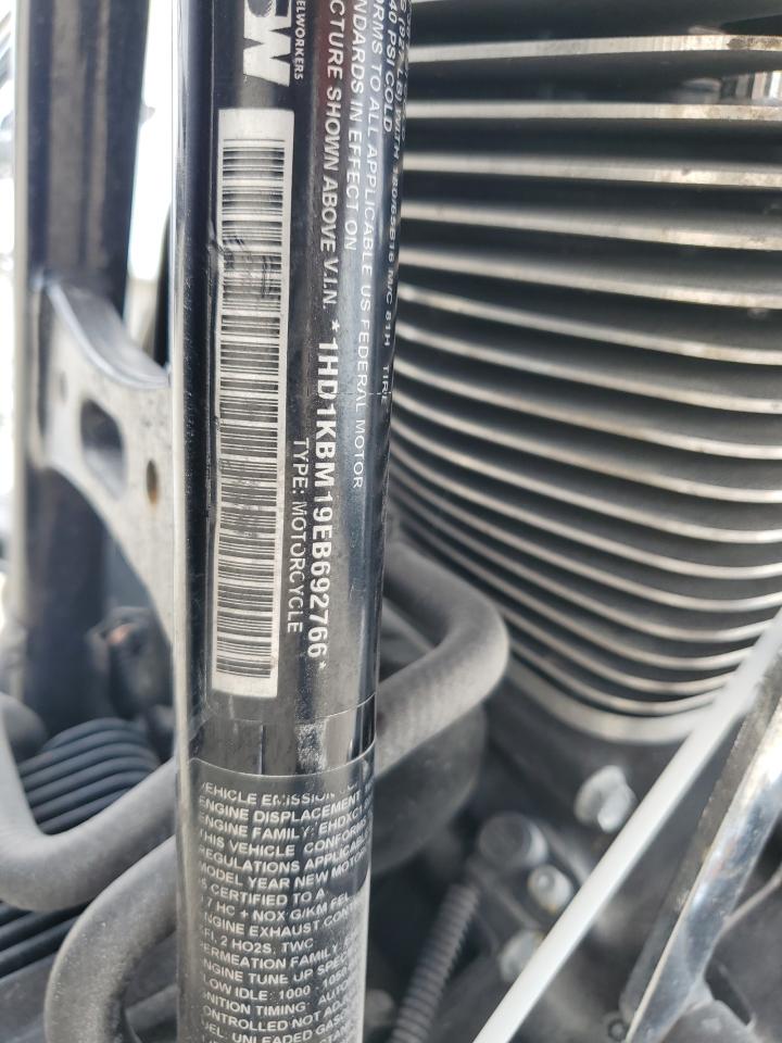 2014 Harley-Davidson Flhx Street Glide VIN: 1HD1KBM19EB692766 Lot: 71409574