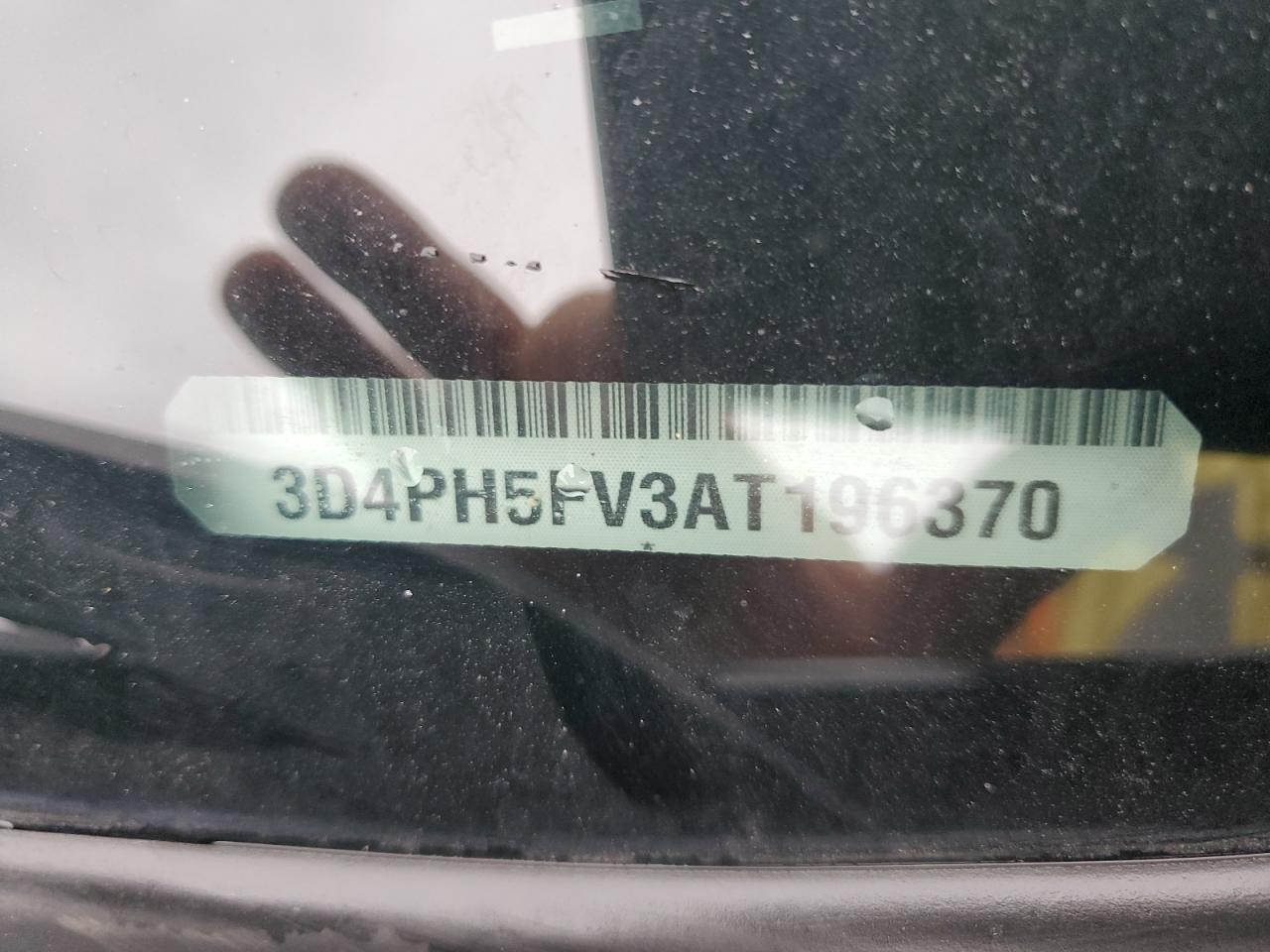 2010 Dodge Journey Sxt VIN: 3D4PH5FV3AT196370 Lot: 72508414