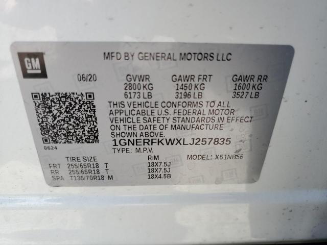 1GNERFKWXLJ257835 Chevrolet Traverse L 15