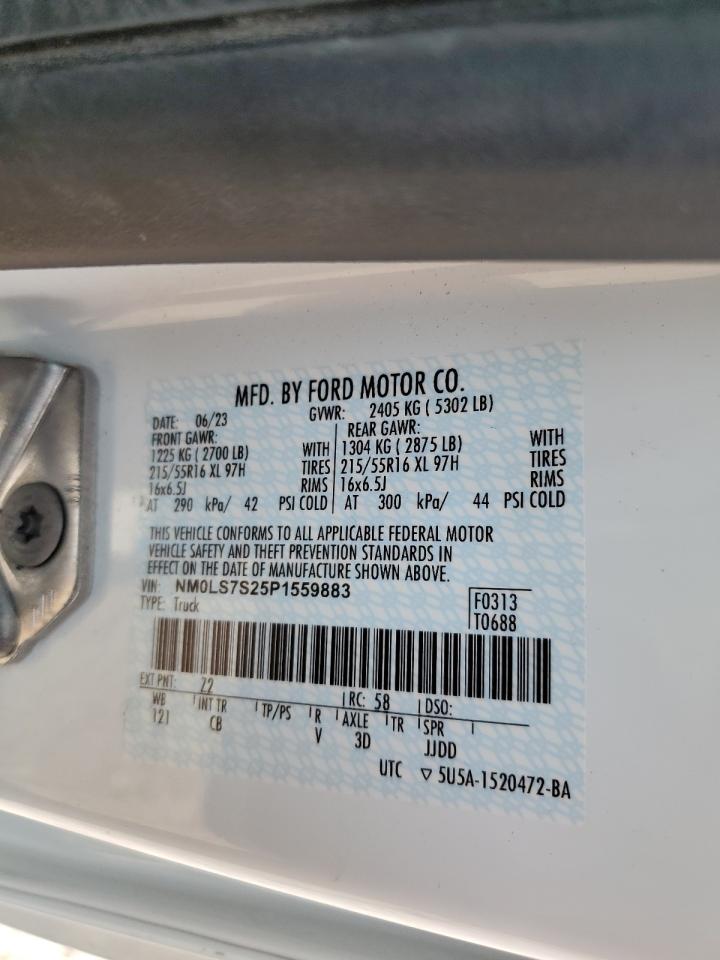 NM0LS7S25P1559883 2023 Ford Transit Connect Xl