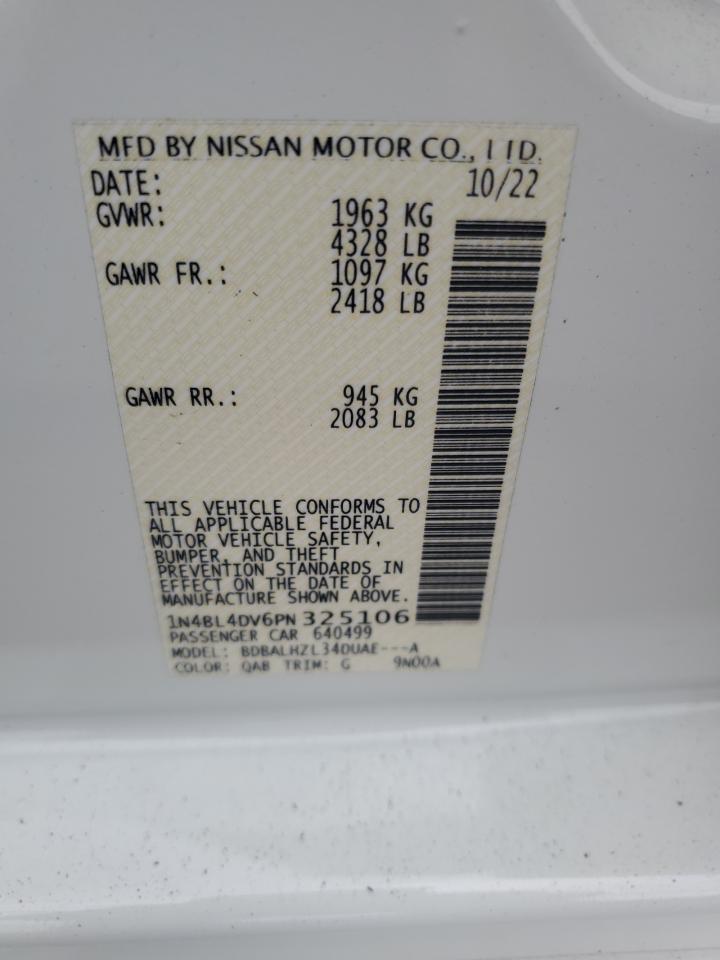 1N4BL4DV6PN325106 2023 Nissan Altima Sv