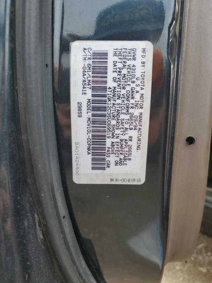 1995 Toyota Camry Le VIN: 4T1GK12C3SU069519 Lot: 72762244
