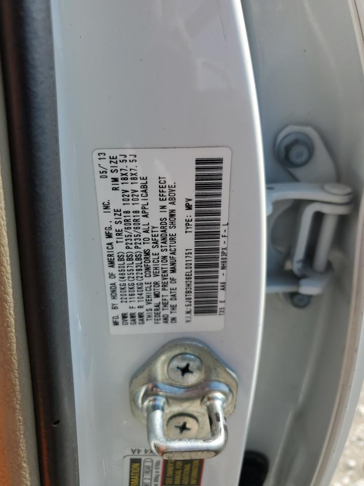 5J8TB3H36EL001751 2014 Acura Rdx