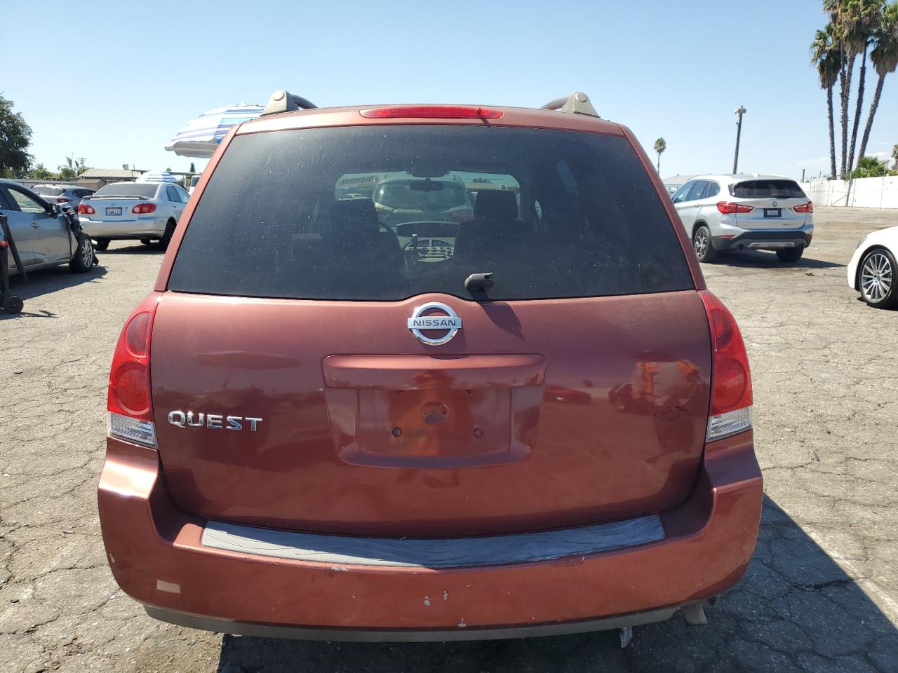 2005 Nissan Quest S VIN: 5N1BV28U45N122640 Lot: 70808094