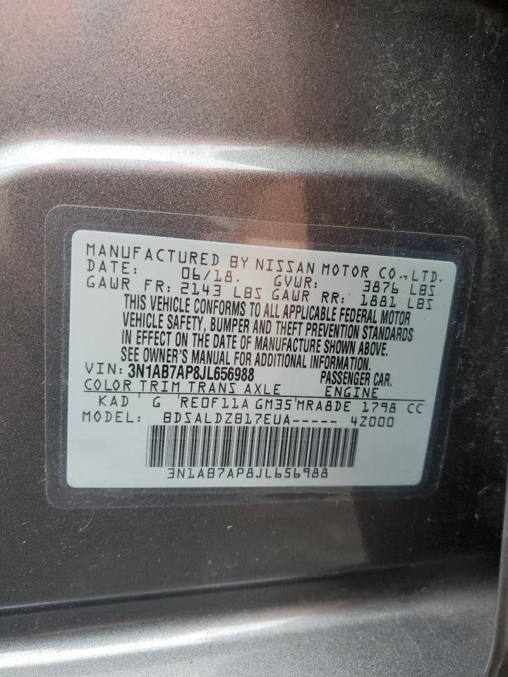 3N1AB7AP8JL656988 2018 Nissan Sentra S