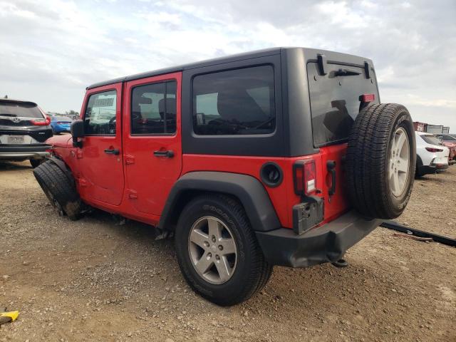 Parquets JEEP WRANGLER 2015 Czerwony