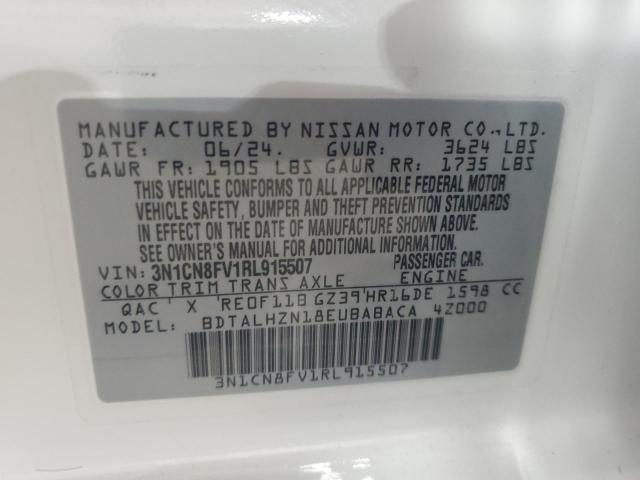 3N1CN8FV1RL915507 Nissan Versa SR 12