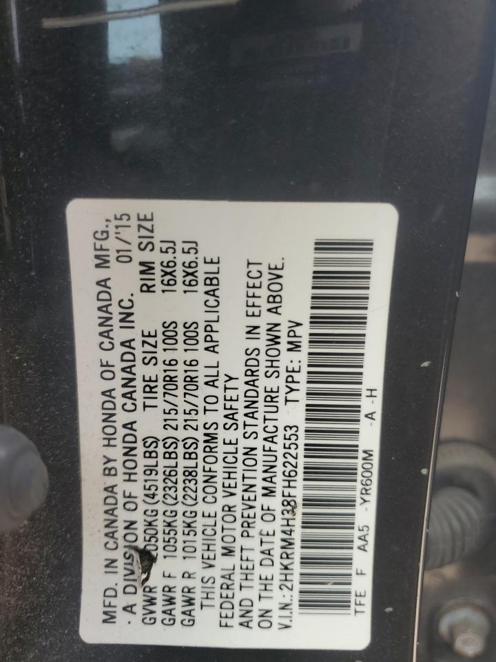 2HKRM4H38FH622553 2015 Honda Cr-V Lx